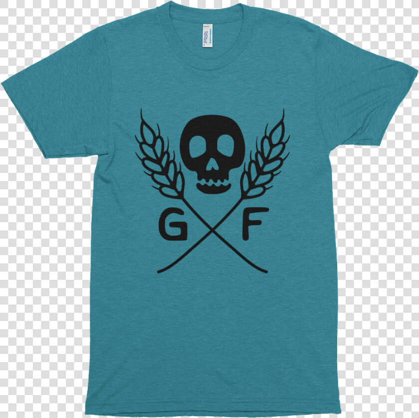 Gf Skull Mockup Front Flat Tri Evergreen   Sunshine State Tshirt  HD Png DownloadTransparent PNG