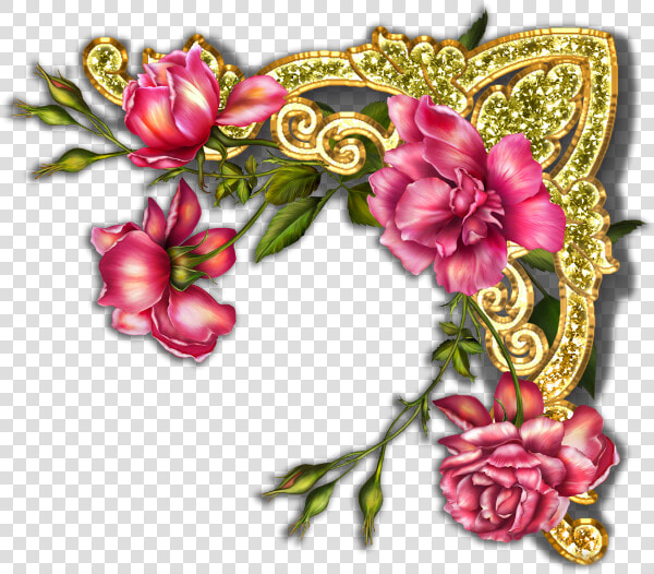 Flower Frame  Belles Images  Rubrics  Page 3  Corner    Flower  HD Png DownloadTransparent PNG