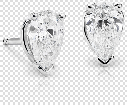 Pear Cut Diamond Studs   Diamond  HD Png DownloadTransparent PNG