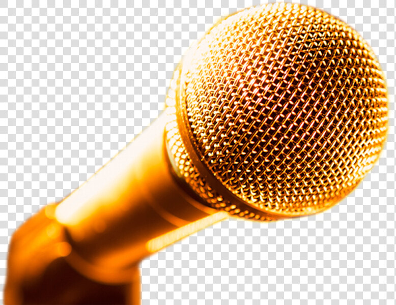 Transparent Gold Mic Png   Transparent Background Gold Microphone  Png DownloadTransparent PNG