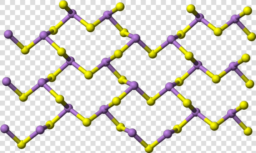 Orpiment Layer 3d Balls   Orpiment Crystal Structure  HD Png DownloadTransparent PNG