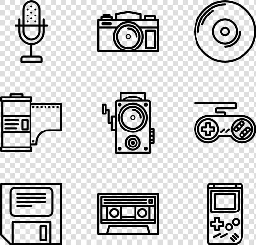 Retro Gadget   Music Icon Png Vintage  Transparent PngTransparent PNG