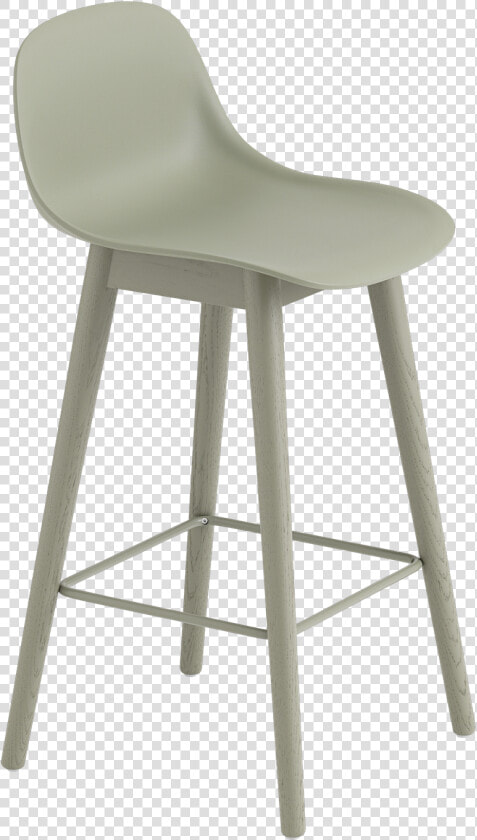 23742 Fiber Bar Stool Wback Wood H65 Dgreendgreen 1503393334   Fiber Bar Stool Muuto  HD Png DownloadTransparent PNG