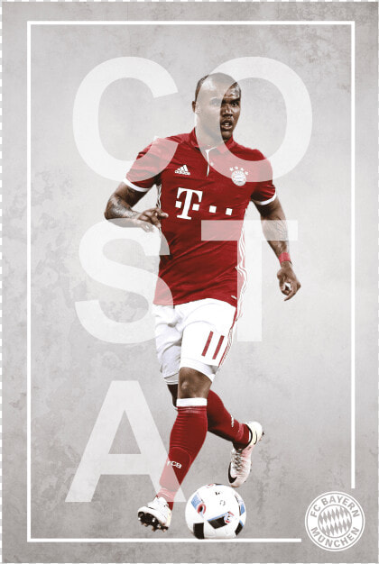 Poster Player Costa   Bayern Munich  HD Png DownloadTransparent PNG