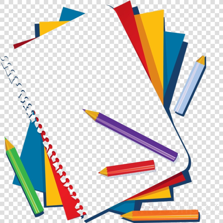 Pencil And Paper Rentre Scolaire Clipart Notebook Clip   Book And Pencil Clipart  HD Png DownloadTransparent PNG