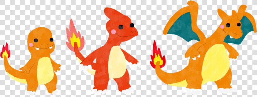 Transparent Charmeleon Png   Charmander And Charmeleon And Charizard Coloring Page  Png DownloadTransparent PNG