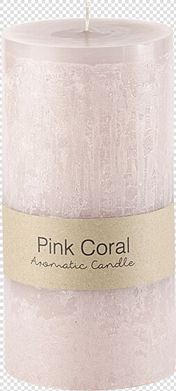 Pink Coral Pillar Candle By Bd Edition I   Unity Candle  HD Png DownloadTransparent PNG