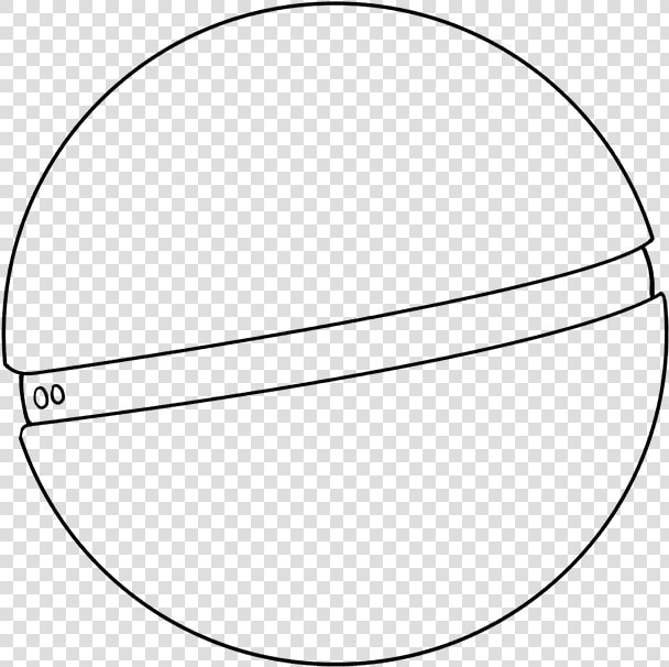 How To Draw Poke Ball   Ball Draw  HD Png DownloadTransparent PNG