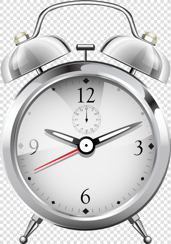 Silver Alarm Clock   Alarm Clock Png  Transparent PngTransparent PNG