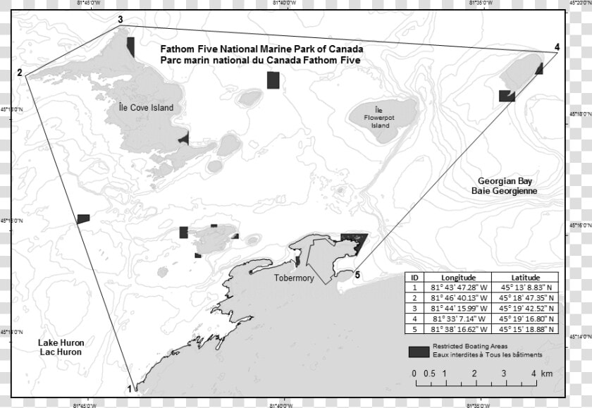 Fathom Five National Marine Park   Map  HD Png DownloadTransparent PNG