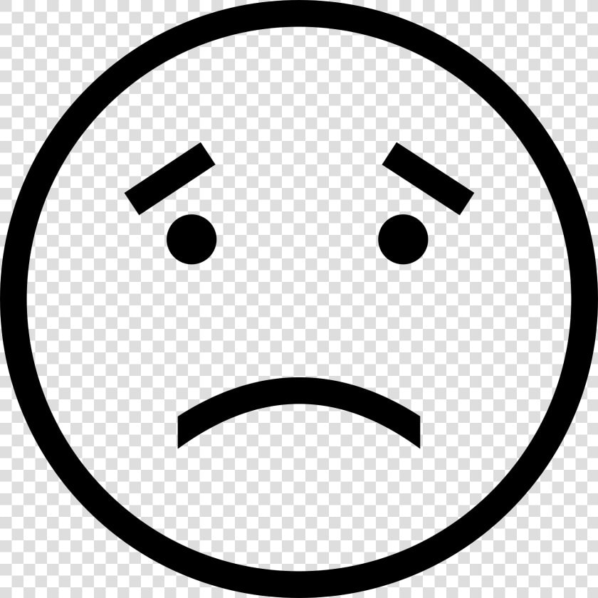 Sadness Smiley Frown Emoticon Drawing   Sad Face Emoji Clipart Black And White  HD Png DownloadTransparent PNG