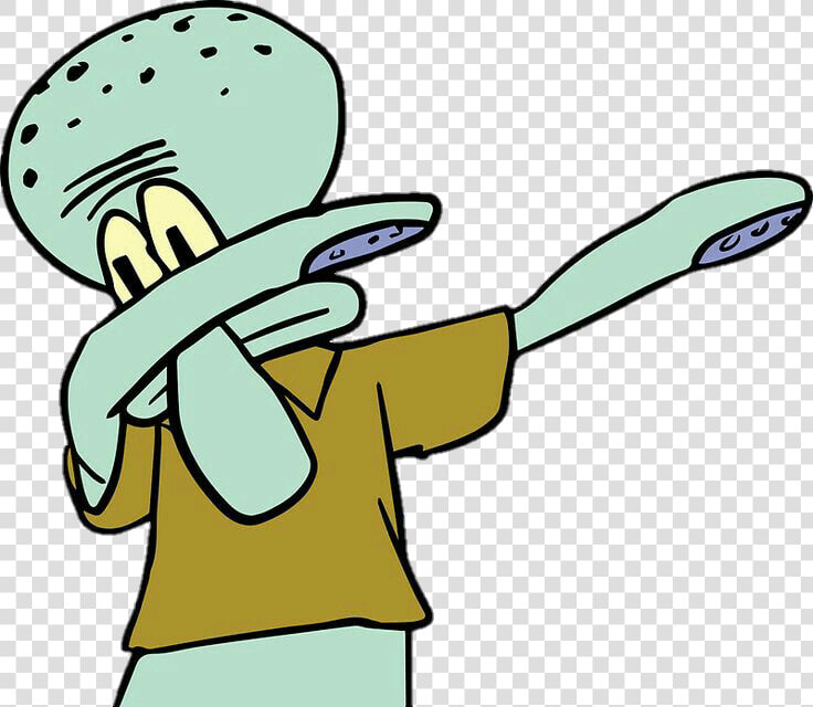 Calamardo Meme Sticker By Wallpapers5h   Squidward Dab Transparent  HD Png DownloadTransparent PNG