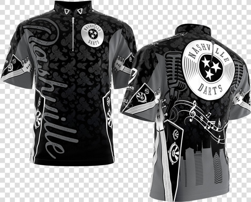 Nashville Darts Black Data large Image   cdn   Best Dart Uniform Design  HD Png DownloadTransparent PNG