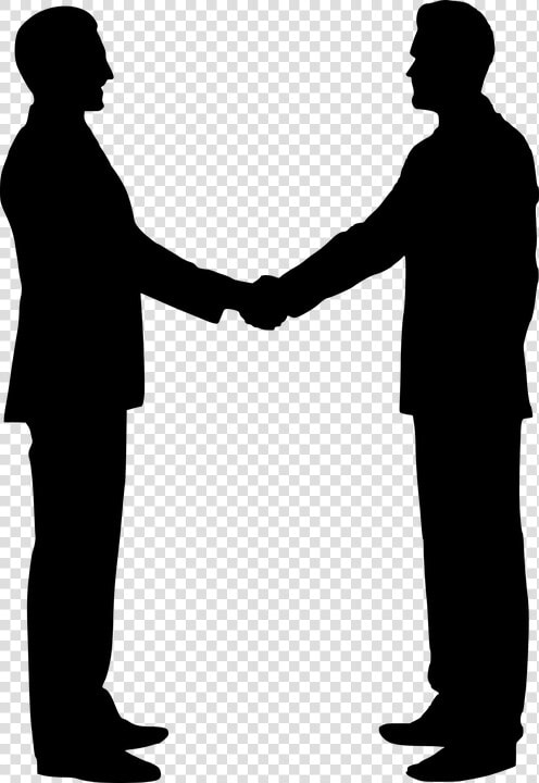 Silhouette  Team Building  Shaking Hands  Handshake   Business People Shaking Hands Clipart  HD Png DownloadTransparent PNG