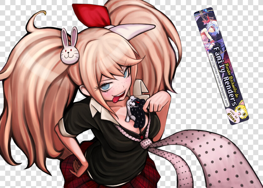 Junko Enoshima Anime Wallpaper Hd Background Danganronpa  HD Png DownloadTransparent PNG