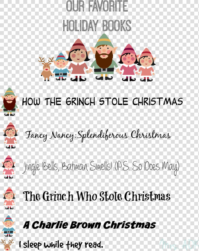 Our Favorite Holiday Books   Cartoon  HD Png DownloadTransparent PNG