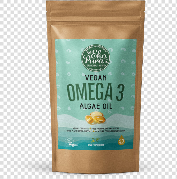 Ekopura Vegan Omega 3 Algae Oil Pack   Coffee Substitute  HD Png DownloadTransparent PNG