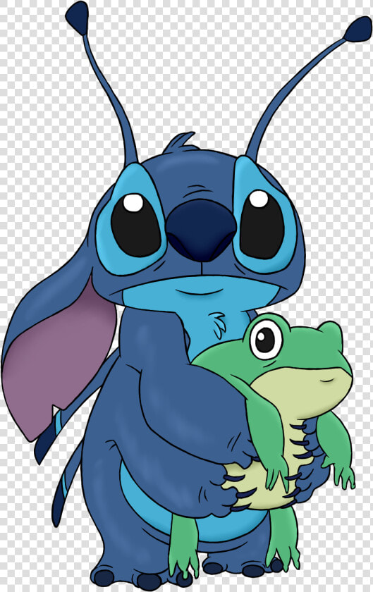 Vector Royalty Free Download Lilo Stitch Pelekai Character   Stitch With Frog Drawing  HD Png DownloadTransparent PNG