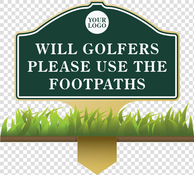 Information  amp  Etiquette Sign   Golf Out Of Bounds Sign  HD Png DownloadTransparent PNG