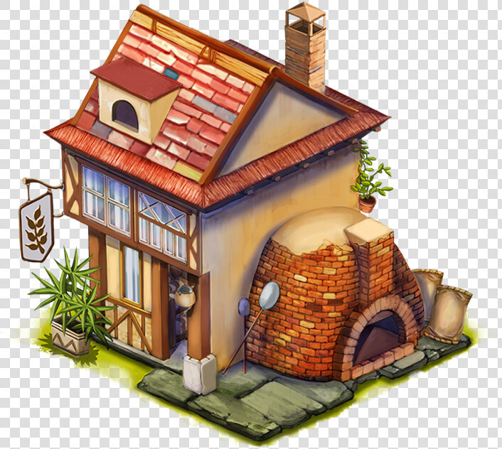 Fr Bakery L2   Bakery House Cartoon  HD Png DownloadTransparent PNG