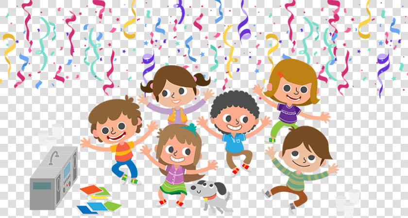 Disco Clipart Childrens Birthday Party   Children Party Clipart  HD Png DownloadTransparent PNG