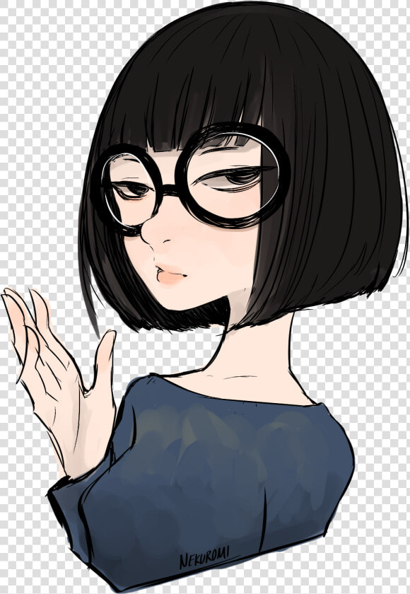 Edna Mode Png  okay Edna  Give Yourself To All The   Edna Mode Fan Art  Transparent PngTransparent PNG