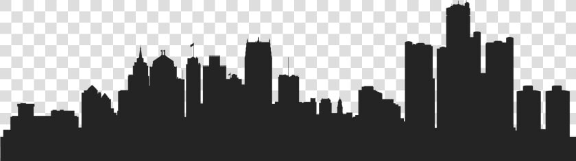 Transparent Philadelphia Skyline Clipart   Transparent Detroit Skyline Silhouette  HD Png DownloadTransparent PNG