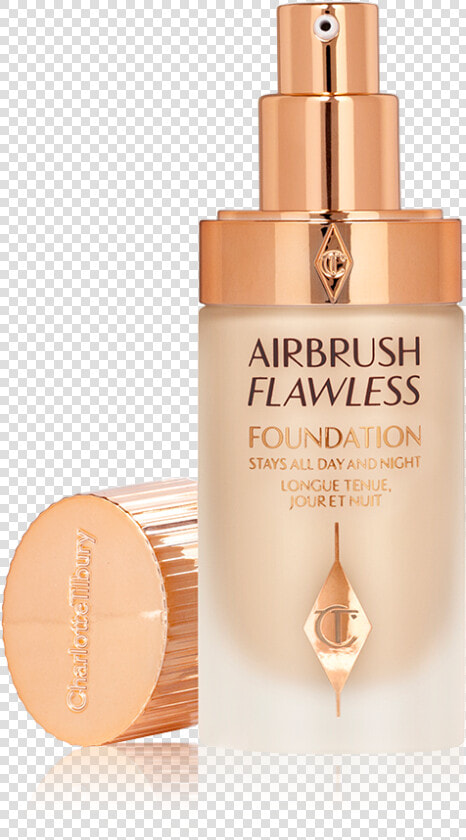 Airbrush Flawless Foundation 4 Neutral Open With Lid   Charlotte Tilbury Airbrush Foundation  HD Png DownloadTransparent PNG