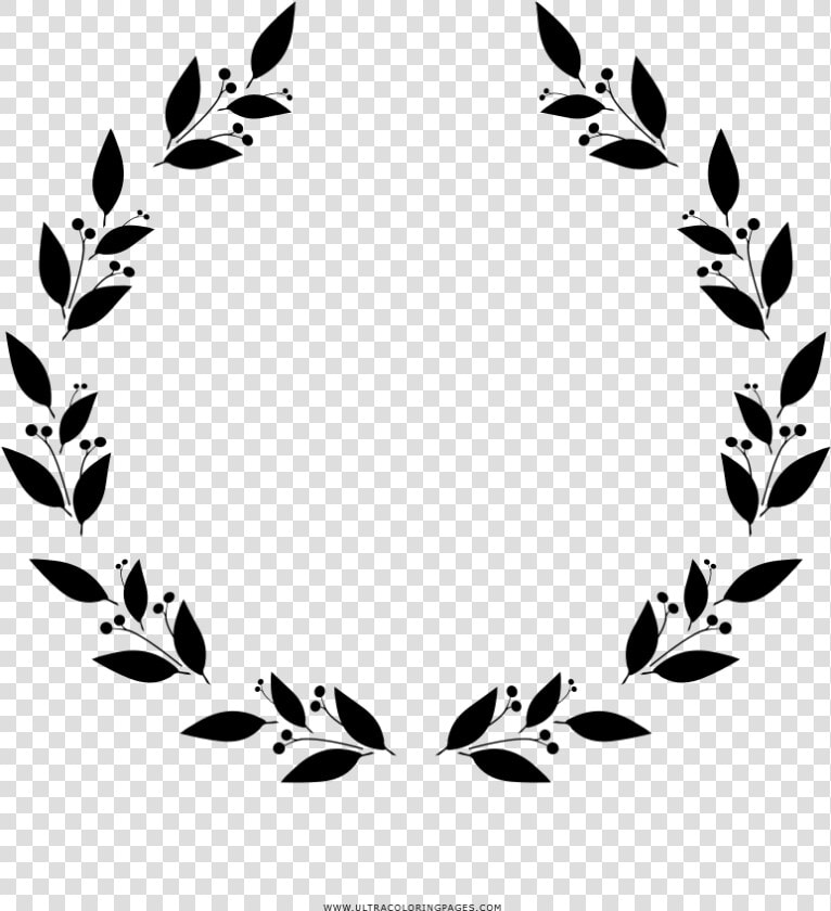 Laurel Wreath Coloring Page   Drawing Laurels Png  Transparent PngTransparent PNG