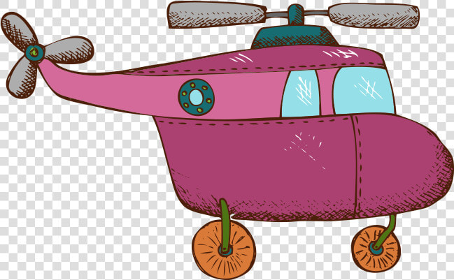 Painted Helicopter Airplane Aircraft Red Free Transparent   Helicoptero Rosa Png  Png DownloadTransparent PNG