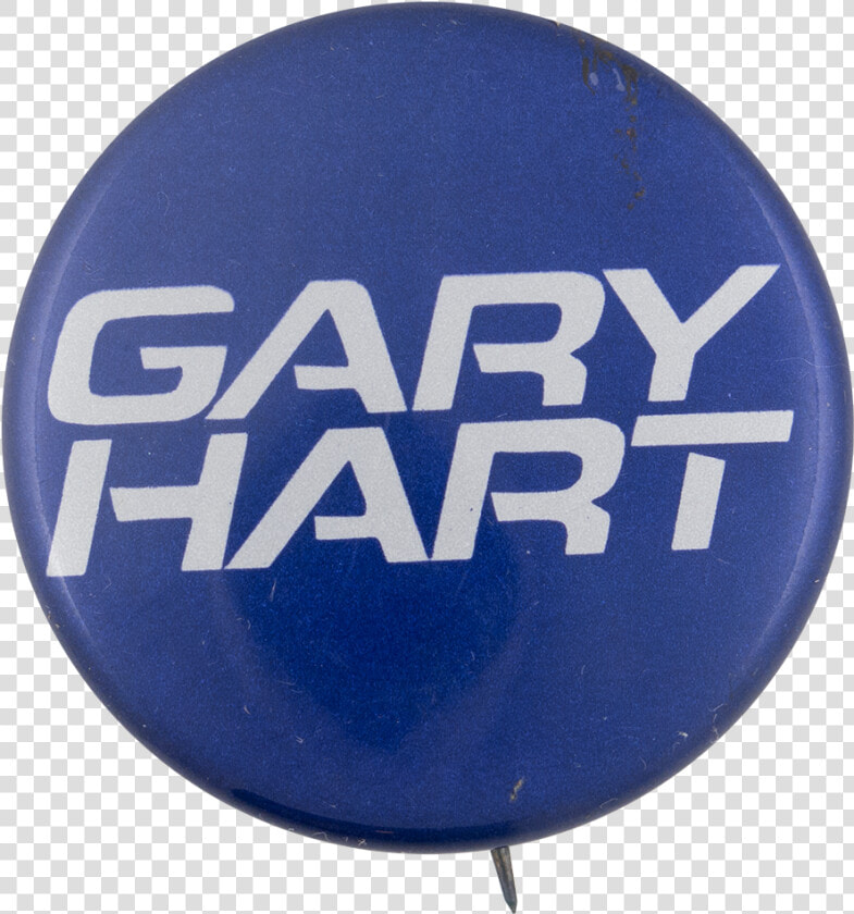 Gary Hart Blue Political Button Museum   Hard 2  HD Png DownloadTransparent PNG