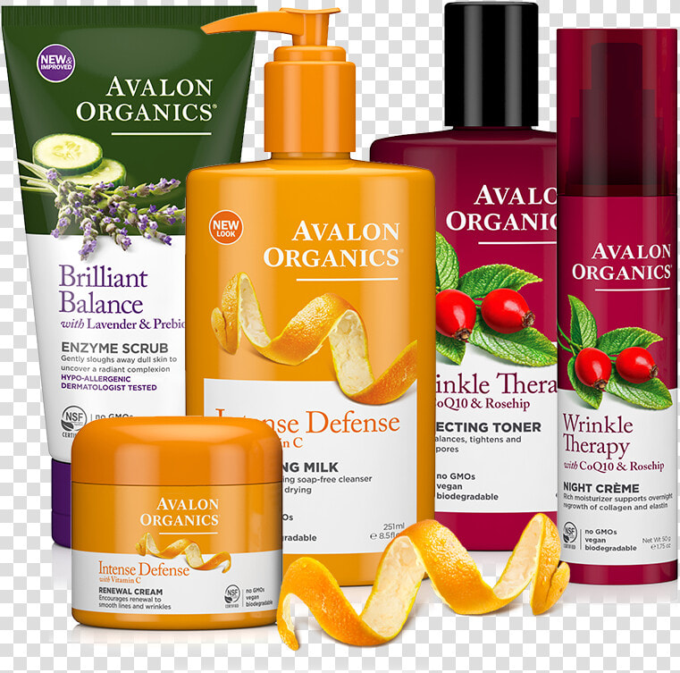 Avalon Organics Skin Care Products   Avalon Organics Intense Defense Hydrating Cleansing  HD Png DownloadTransparent PNG