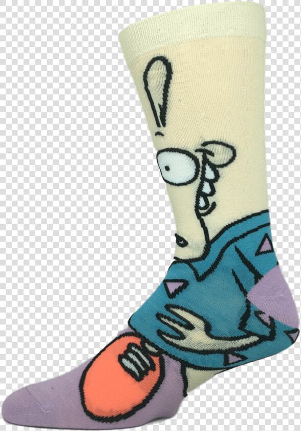 Nickelodeon Rocko’s Modern Life Rocko 360 Cartoon Socks   Sock  HD Png DownloadTransparent PNG