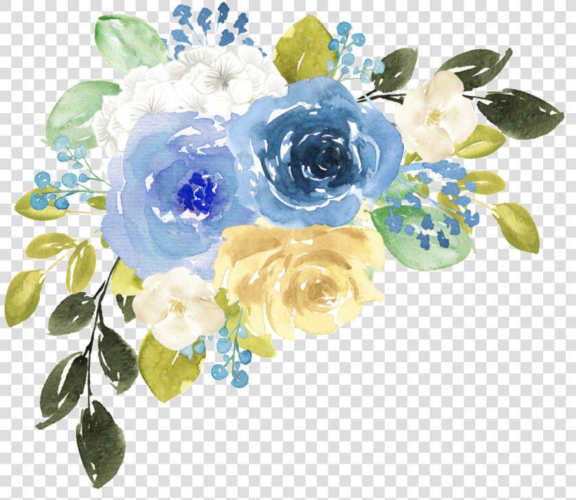 Blue Watercolor Flower Png   Watercolor Flowers Blue Png  Transparent PngTransparent PNG