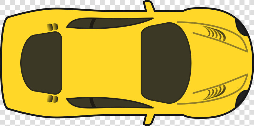 Yellow Racing Car Clip Arts   Race Car Top Down  HD Png DownloadTransparent PNG