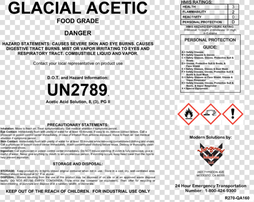 Glacial Acetic Acid  HD Png DownloadTransparent PNG