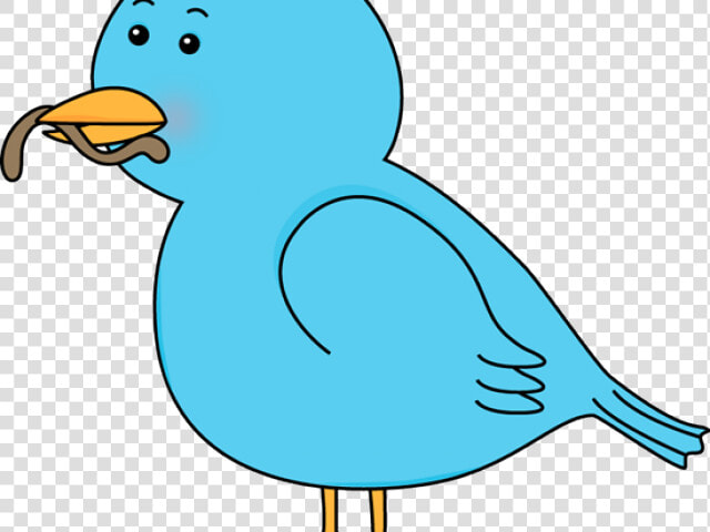 Bluebird Clipart Spring   Bird Eating Worm Cartoon  HD Png DownloadTransparent PNG