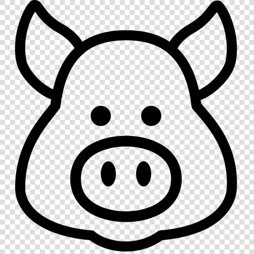 Large Size Of How To Draw A Realistic Pig Face Peppa   Pig Head Clipart Black And White  HD Png DownloadTransparent PNG