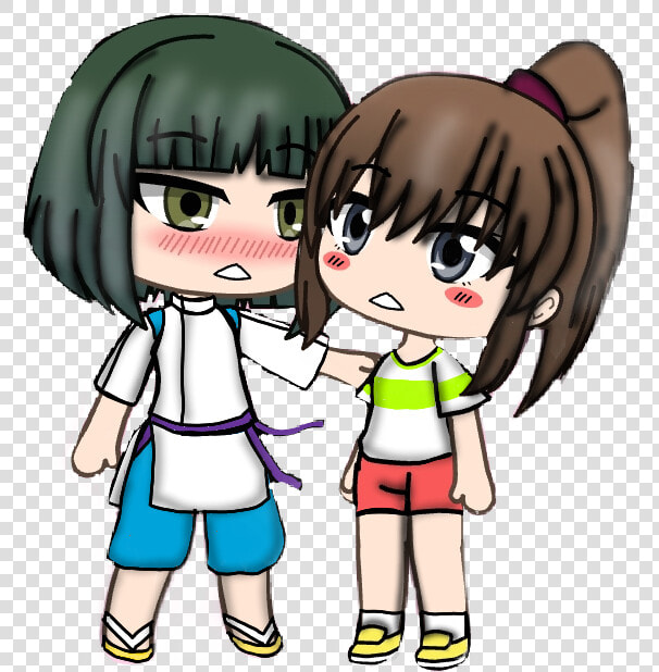 Chihiro X Haku   Cartoon  HD Png DownloadTransparent PNG