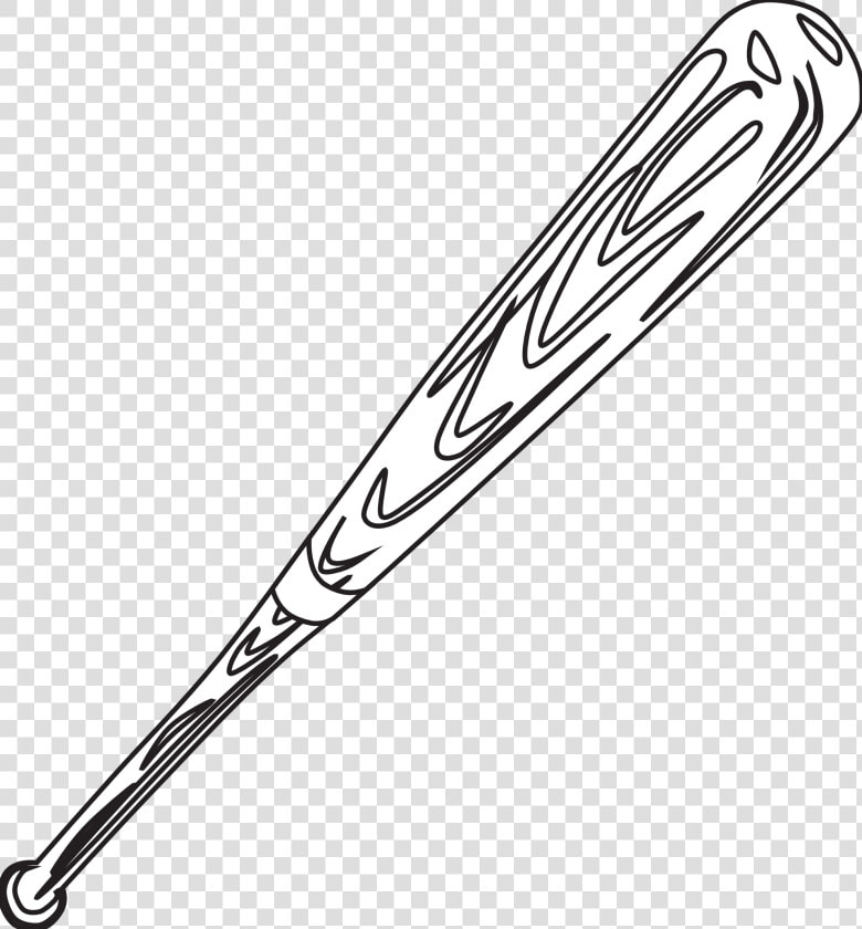 Softball Bat Vector   Baseball Bat Black And White Clipart  HD Png DownloadTransparent PNG