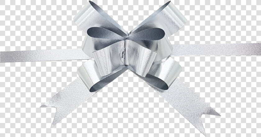 Silver Brushed Metallic Pull Bows matte Silver Gift   Free Gift Ribbon Png  Transparent PngTransparent PNG