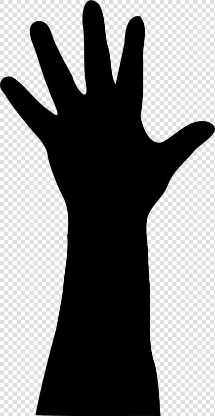 Zombie Silhouette At Getdrawings   Hand Silhouette Png  Transparent PngTransparent PNG