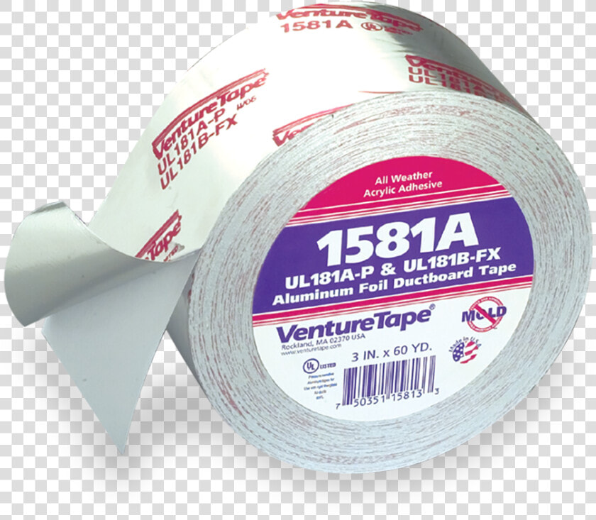 Aluminum Foil Coated Duct Tape   Venture Tape 1581a  HD Png DownloadTransparent PNG