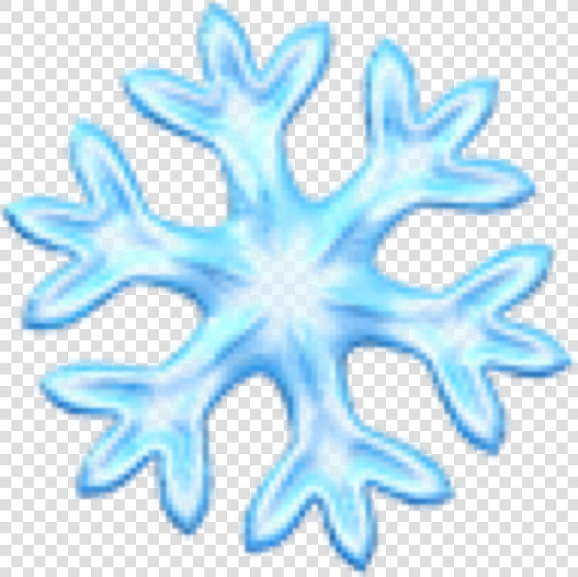  snow  snowflake  emoji  iphone  freetoedit   Snowflake Emoji Black Background  HD Png DownloadTransparent PNG