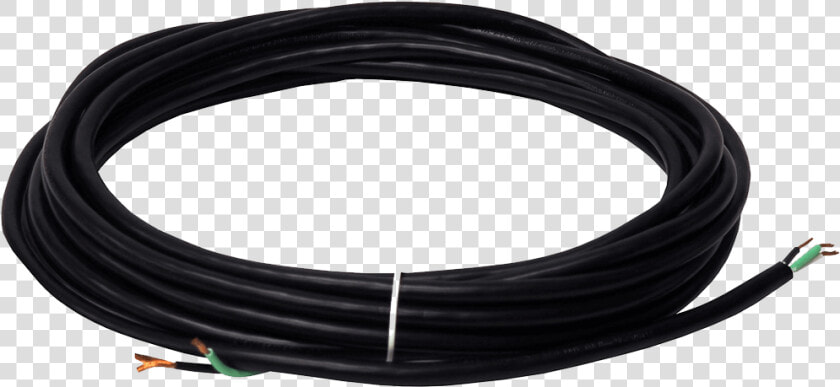 Wide Track 22 Ft Black Power Cord   Coaxial Cable  HD Png DownloadTransparent PNG