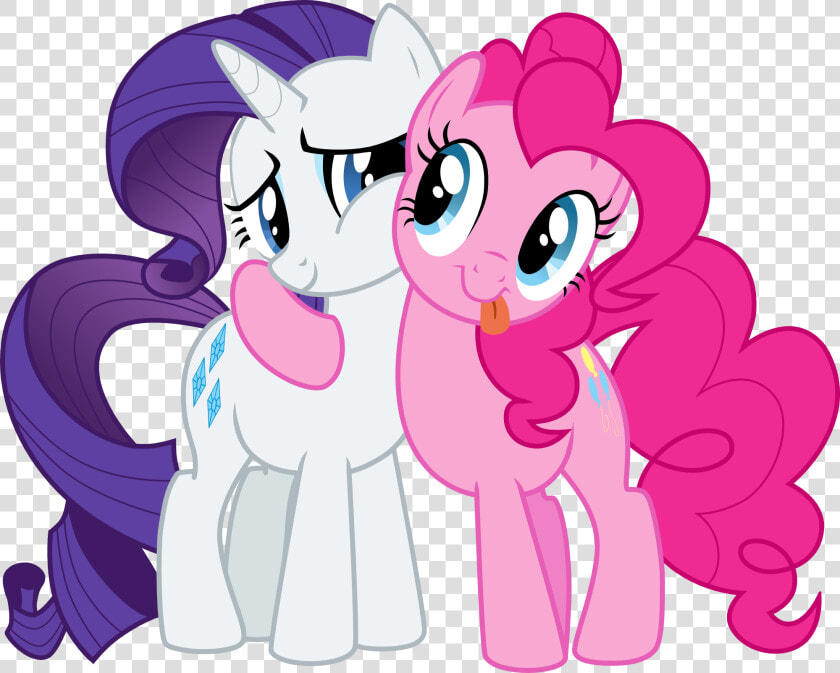 Two Are Best Ponies     My Little Pony Rarity And Pinkie Pie  HD Png DownloadTransparent PNG