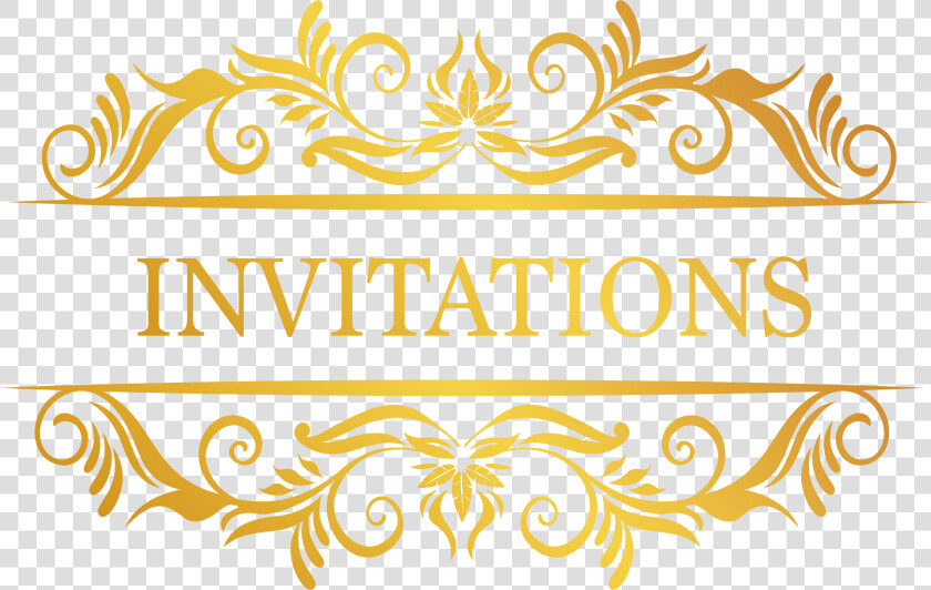 Lace Portugal Guarda  Idea Invitations Gold Scarf Clipart   Transparent Invitation Design Png  Png DownloadTransparent PNG