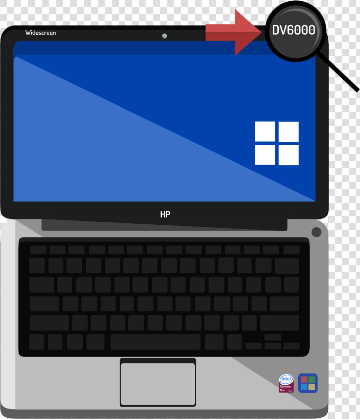 Vector Art Styled Opened Laptop   Netbook  HD Png DownloadTransparent PNG