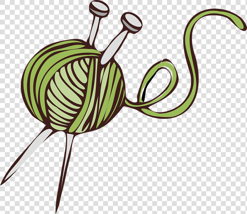 Yarn  Ball  Needles  Wool  Craft  Hobby  Knit  String   Yarn Clip Art  HD Png DownloadTransparent PNG