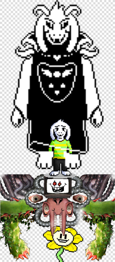  asriel Evolutions   Undertale Asriel Pixel Art  HD Png DownloadTransparent PNG